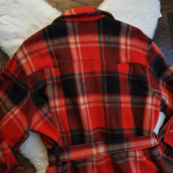 Vintage Ralph Lauren Country Check Plaid Chore Wool Jacket - Picture 10 of 12